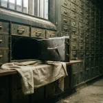 Dusty safe deposit box left half open in a vault, a nod to the BlockSpins review