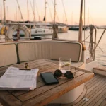 Bank statements on a yacht deck table, illustrating the Thrill review