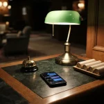 Service bell and phone chat on a hotel night desk, reflecting the Voodoo review